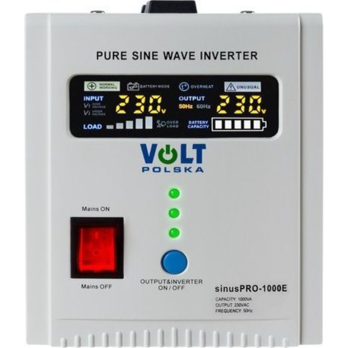 PRO ISO Stromversorgung 1000E (UPS) TRADE 12/230V SINUS Unterbrechungsfreie