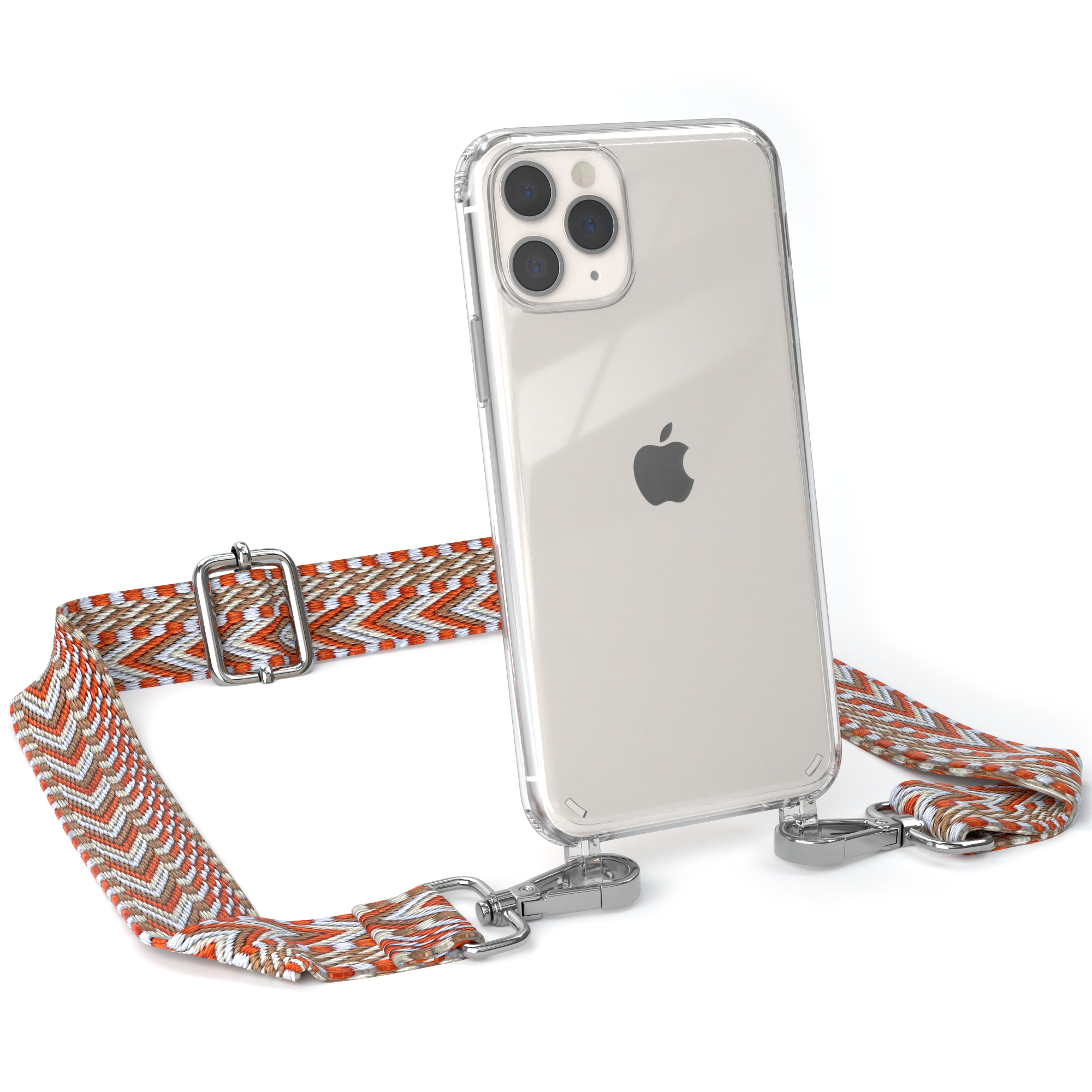 Pro, CASE Boho / Hellblau 11 Rot EAZY Apple, Umhängetasche, Transparente Handyhülle Style, Kordel mit iPhone