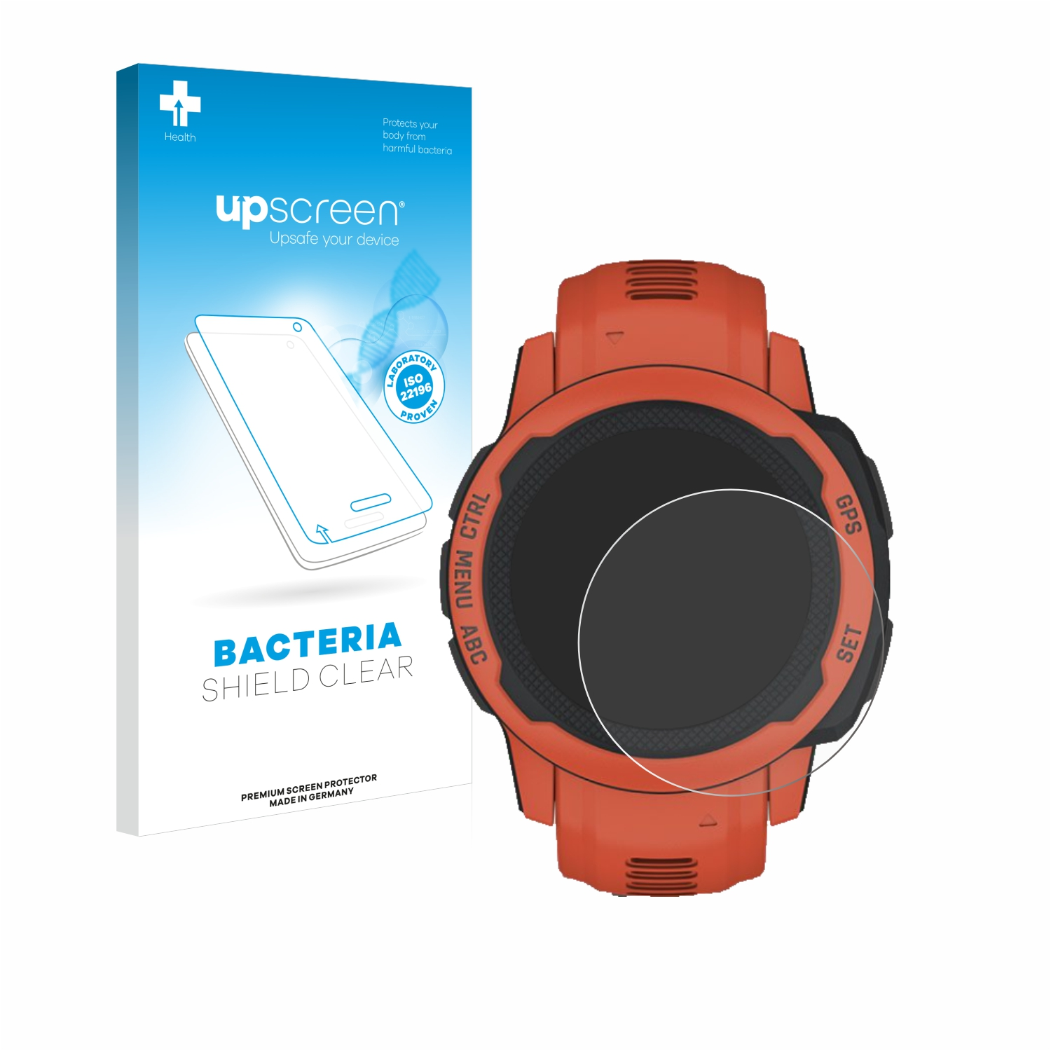 UPSCREEN antibakteriell Garmin Schutzfolie(für klare 2S) Instinct