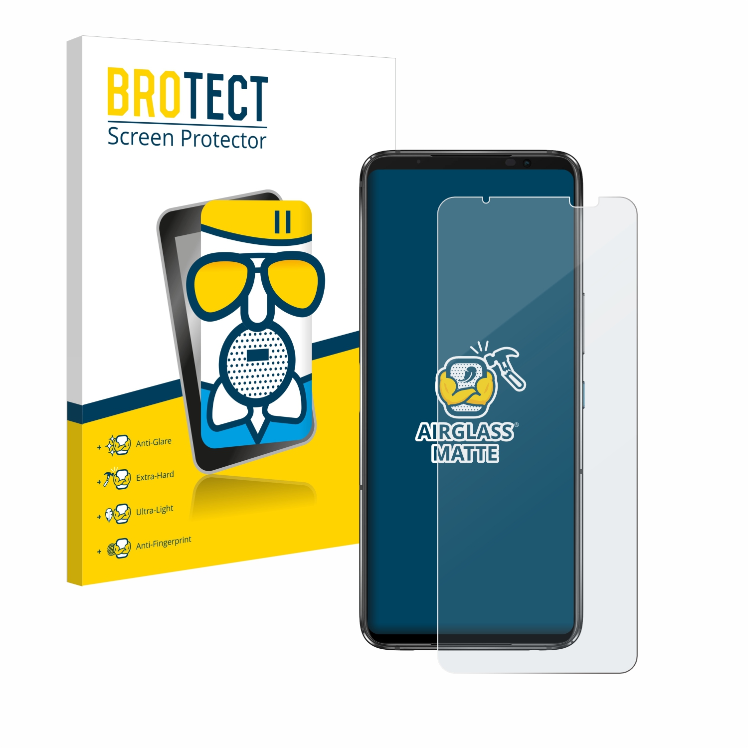 7 ASUS ROG BROTECT Ultimate) Airglass Schutzfolie(für matte Phone