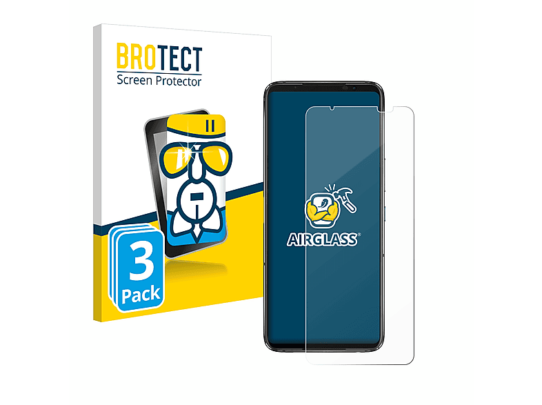 BROTECT 3x Airglass klare Schutzfolie(für 7 Phone Ultimate) ROG ASUS