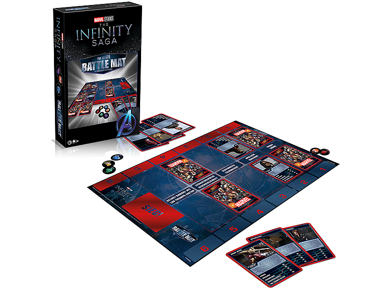 WINNING MOVES Battle Mat Marvel inkl. Top Trumps Kartenspiele SATURN