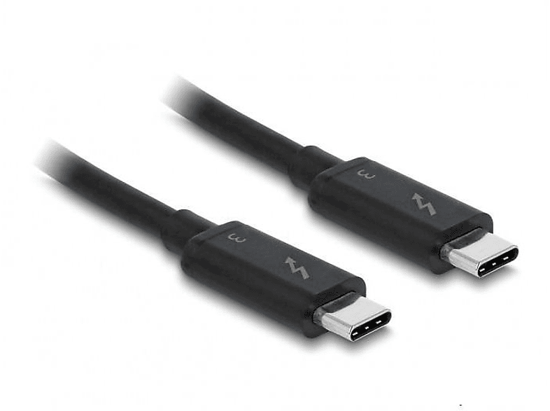 USB USB-C Schwarz Zubehör Thunderbolt Kabel DELOCK Kabel, & 3 USB & - Peripheriegeräte DELOCK
