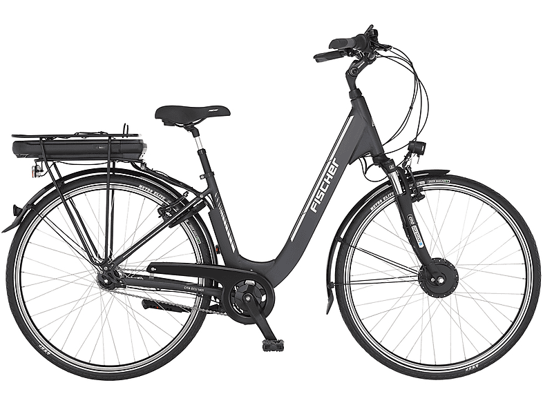 CITA ECU 28 Unisex-Rad, anthrazit Citybike (Laufradgröße: 1401 FISCHER 522 matt) 44 Zoll,