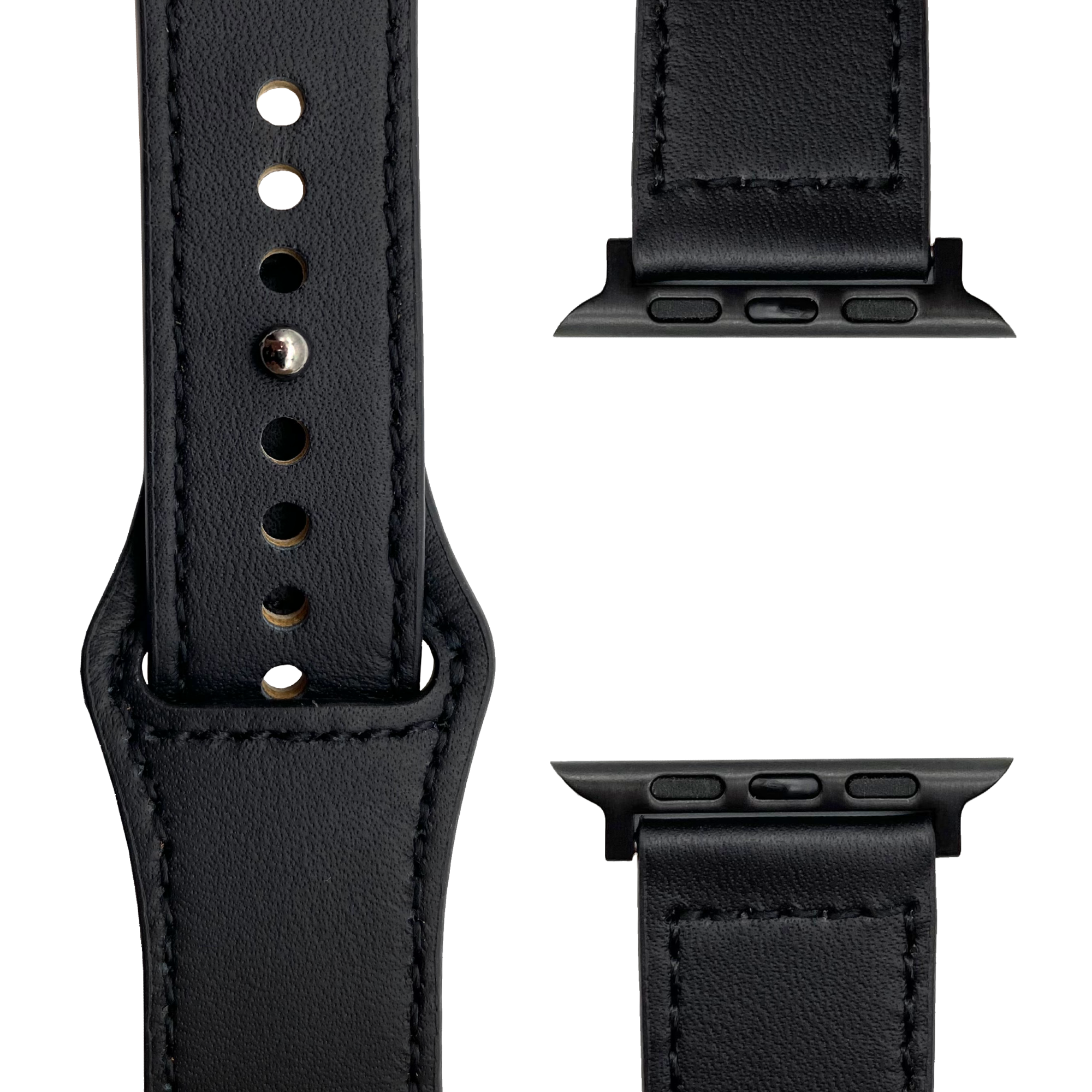 APFELBAND Kunstlederarmband 38mm - Schwarz Watch Apple, SE, | und / 40mm Series 41mm, 9 Series Ersatzarmband, | 1
