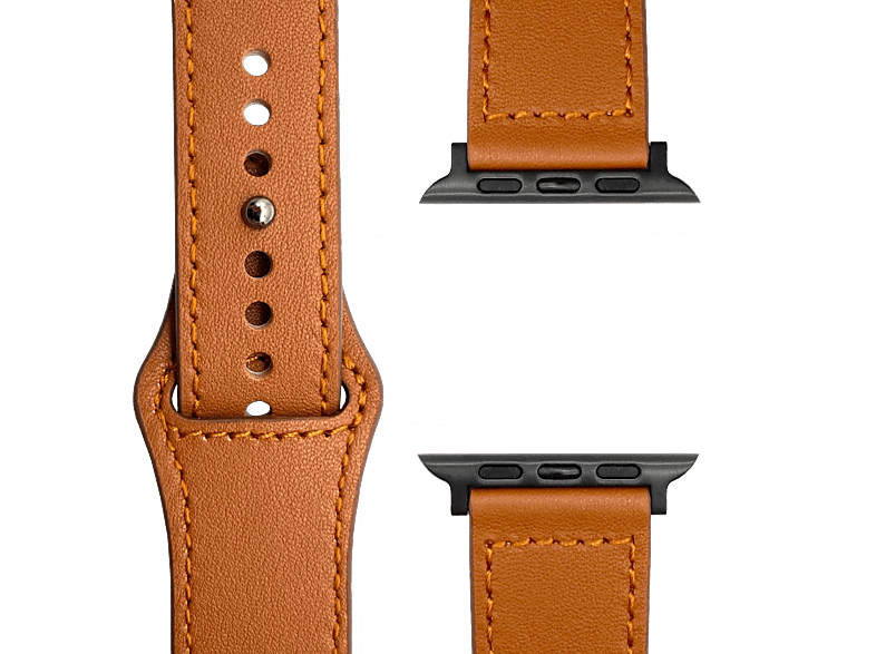APFELBAND Kunstlederarmband / Ersatzarmband, Series Braun Watch 2 Apple, | 42mm - Ultra 44mm Series 45mm, Ultra, SE, 1 und 9, 
