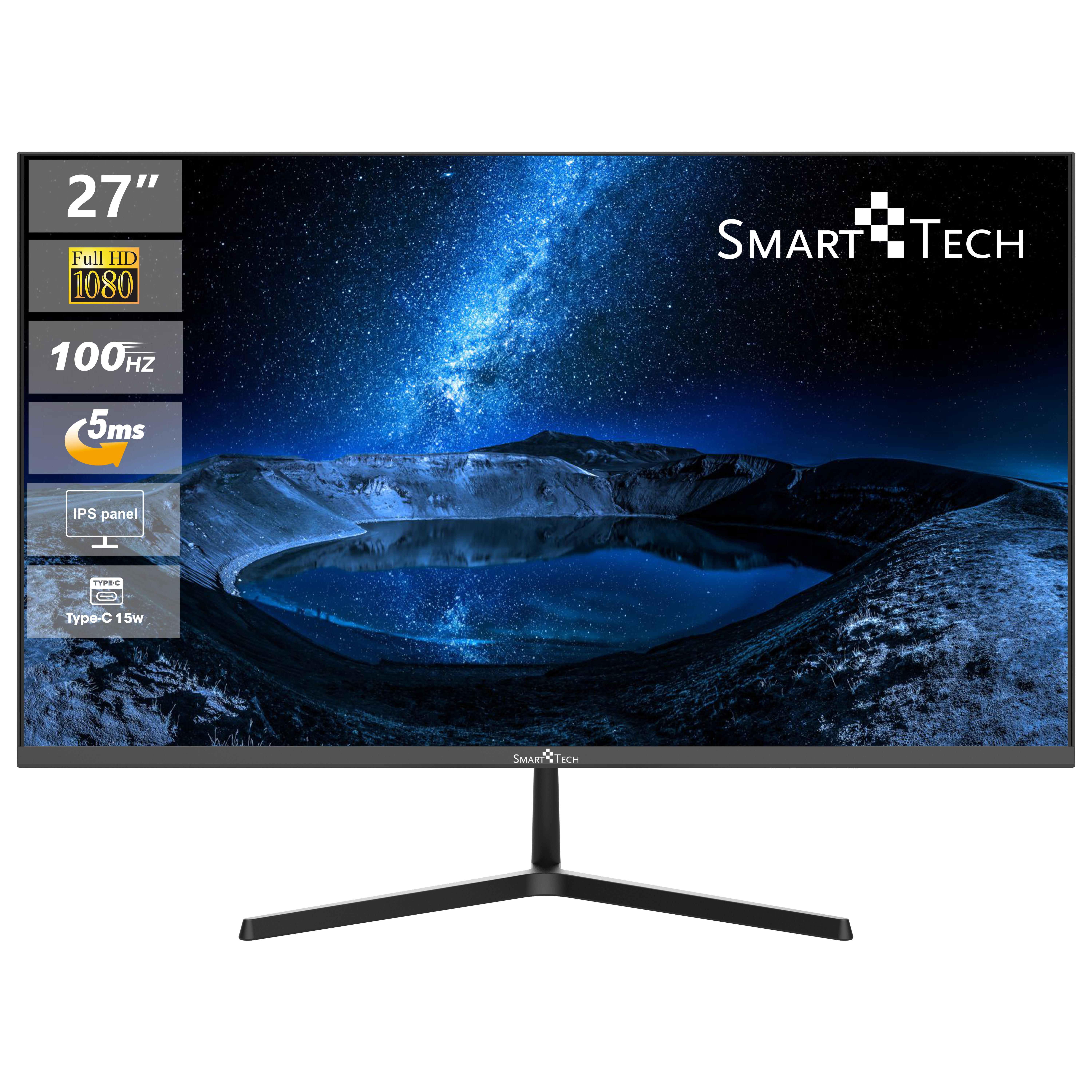 SMART TECH 270N02XIF 27 Zoll , 75HZ (4 Reaktionszeit Full-HD ) Business ms Monitor