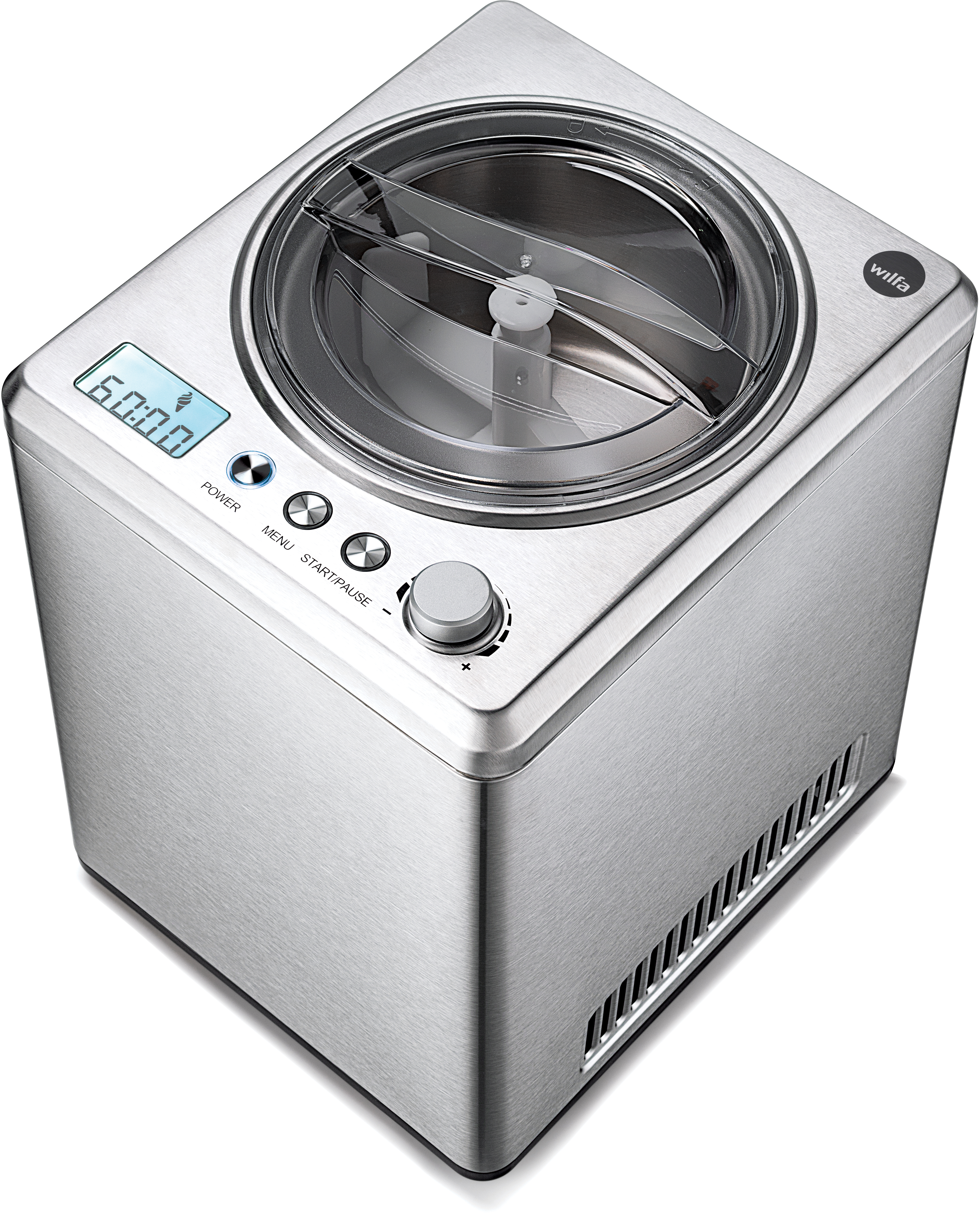 WILFA VANILLA ICM1S Eismaschine (250 Watt, Silber)