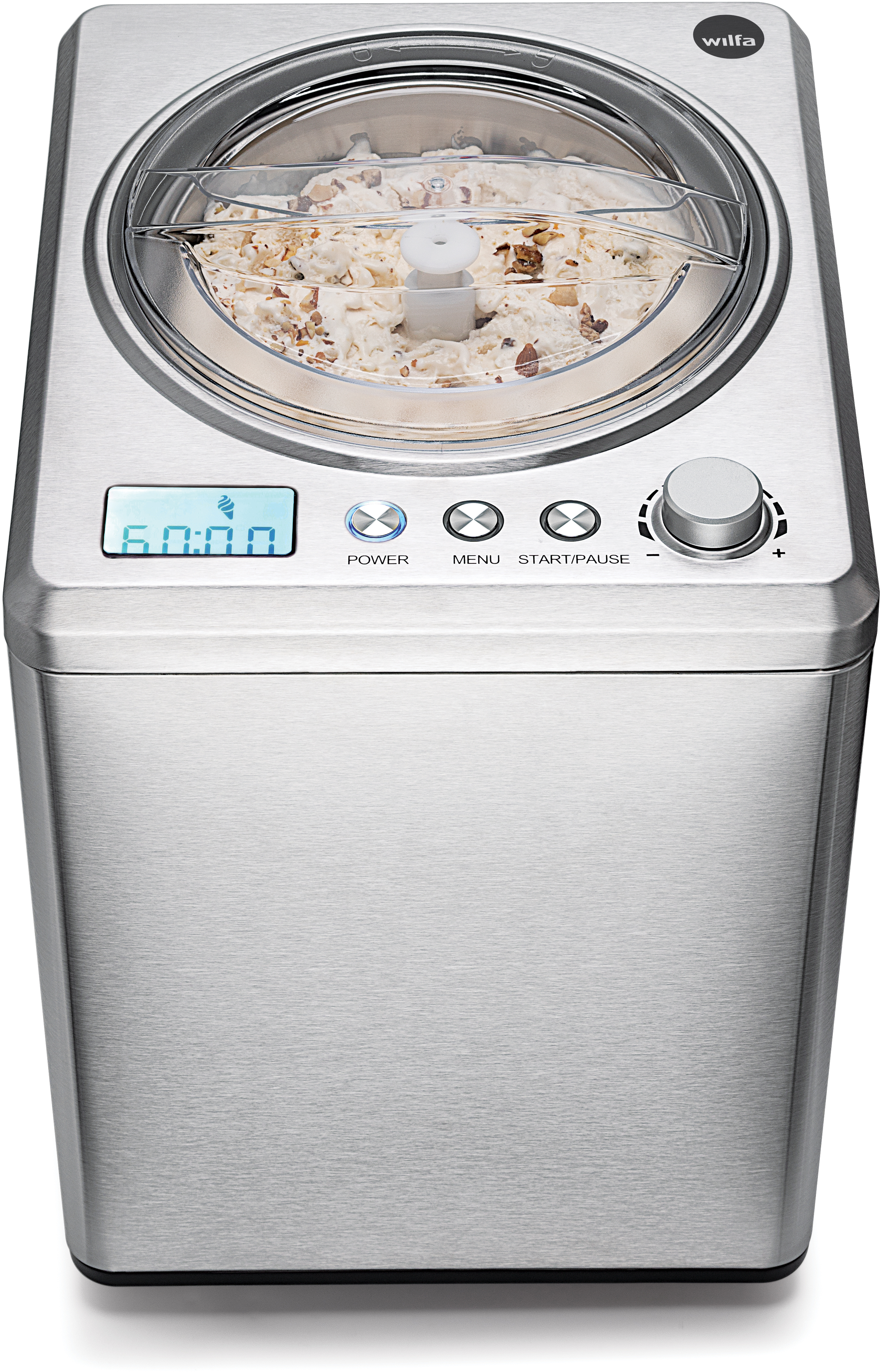 WILFA VANILLA ICM1S Eismaschine (250 Watt, Silber)