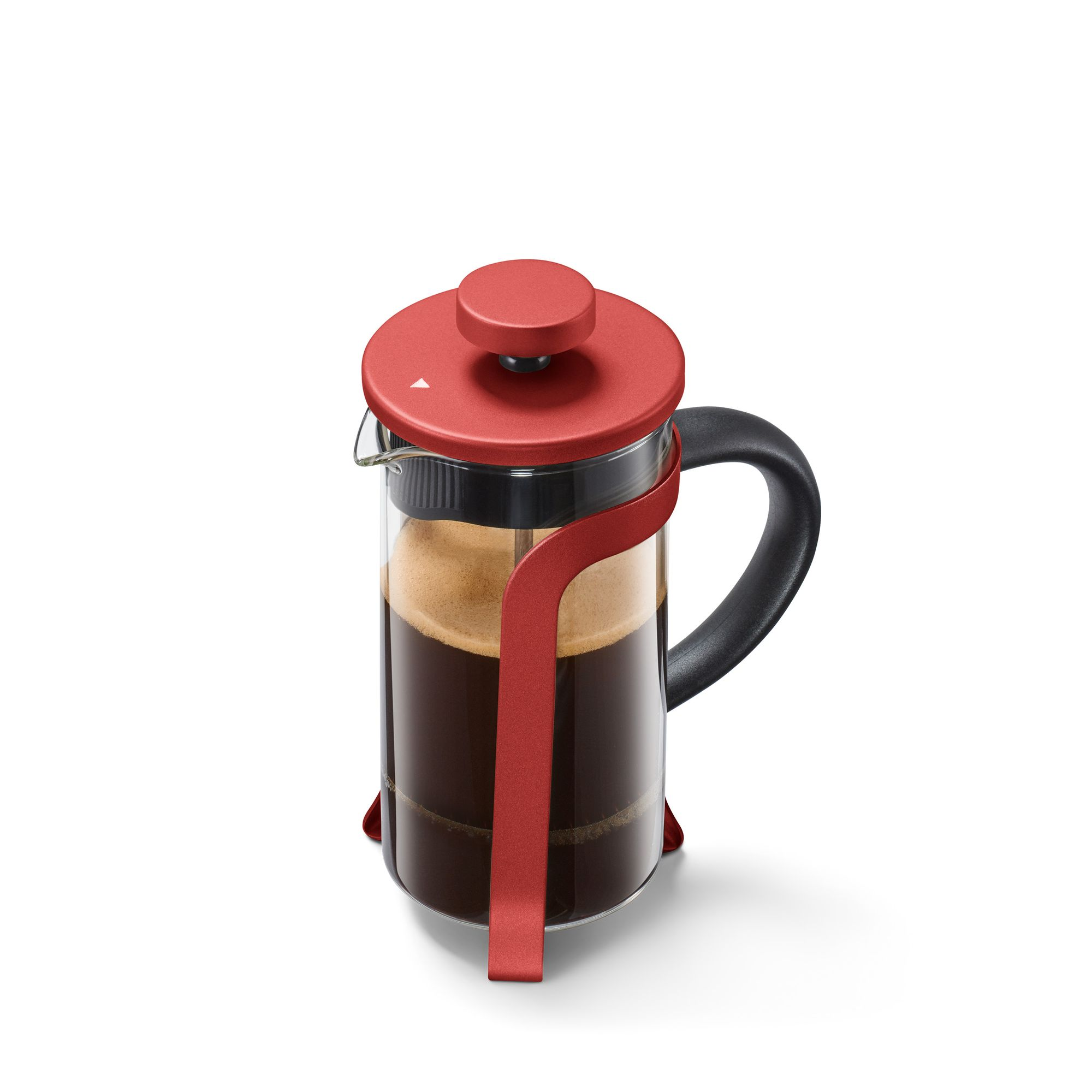 French TCHIBO 300ml Press Kaffeebereiter Siebstempelkanne Rot