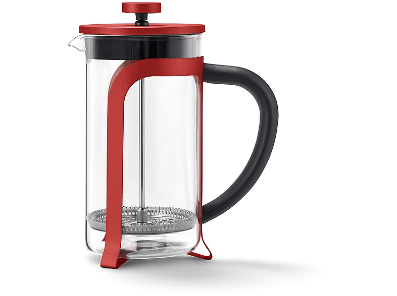 TCHIBO Siebstempelkanne French Press 800ml Kaffeebereiter Rot SATURN