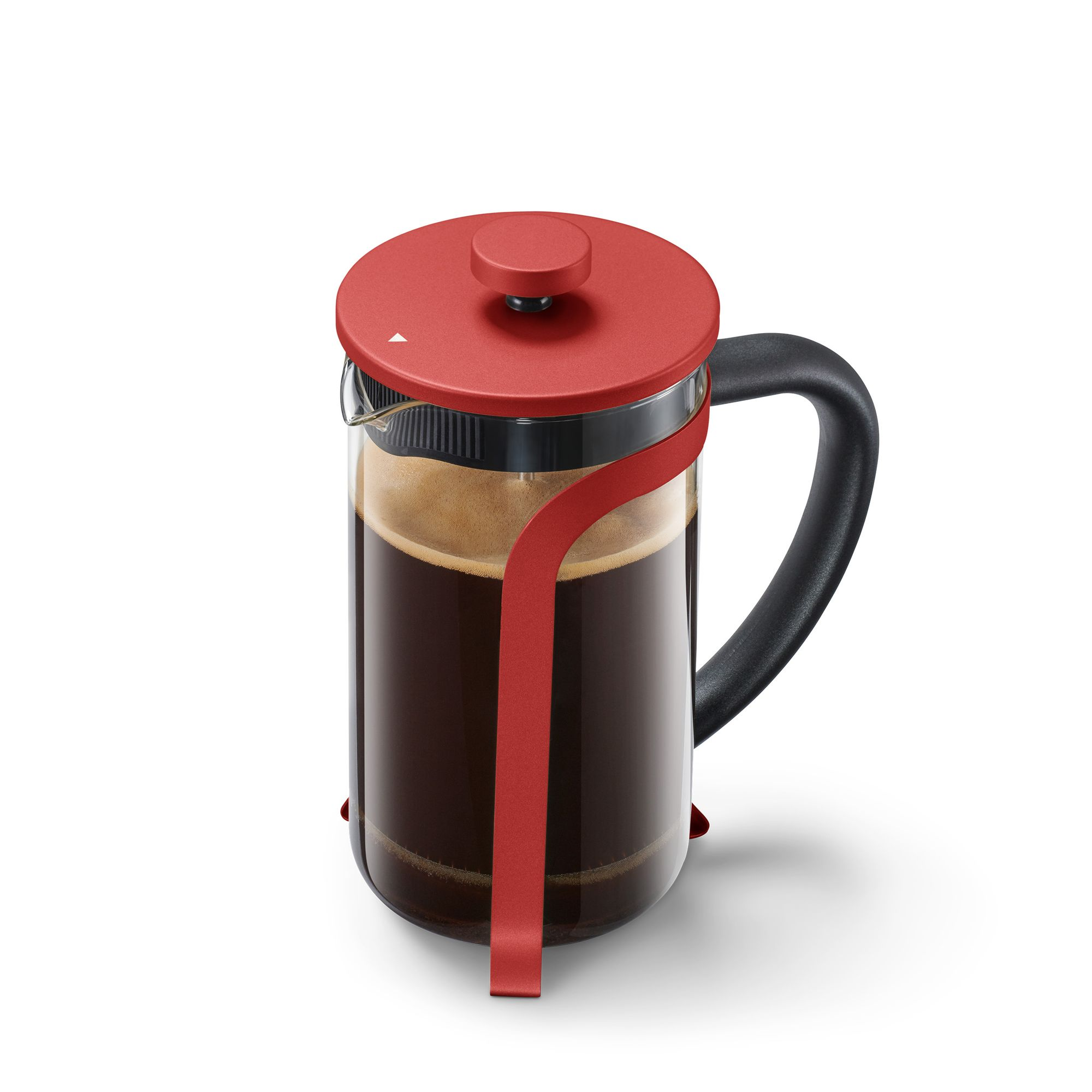 Rot Kaffeebereiter Siebstempelkanne French TCHIBO 800ml Press