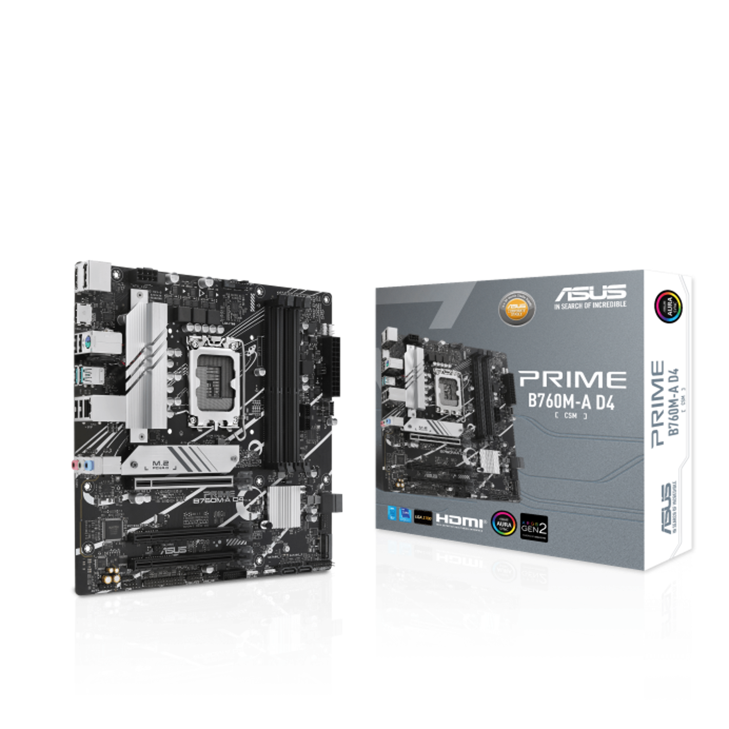 ASUS PRIME B760M-A D4-CSM MAINBOARDS Schwarz