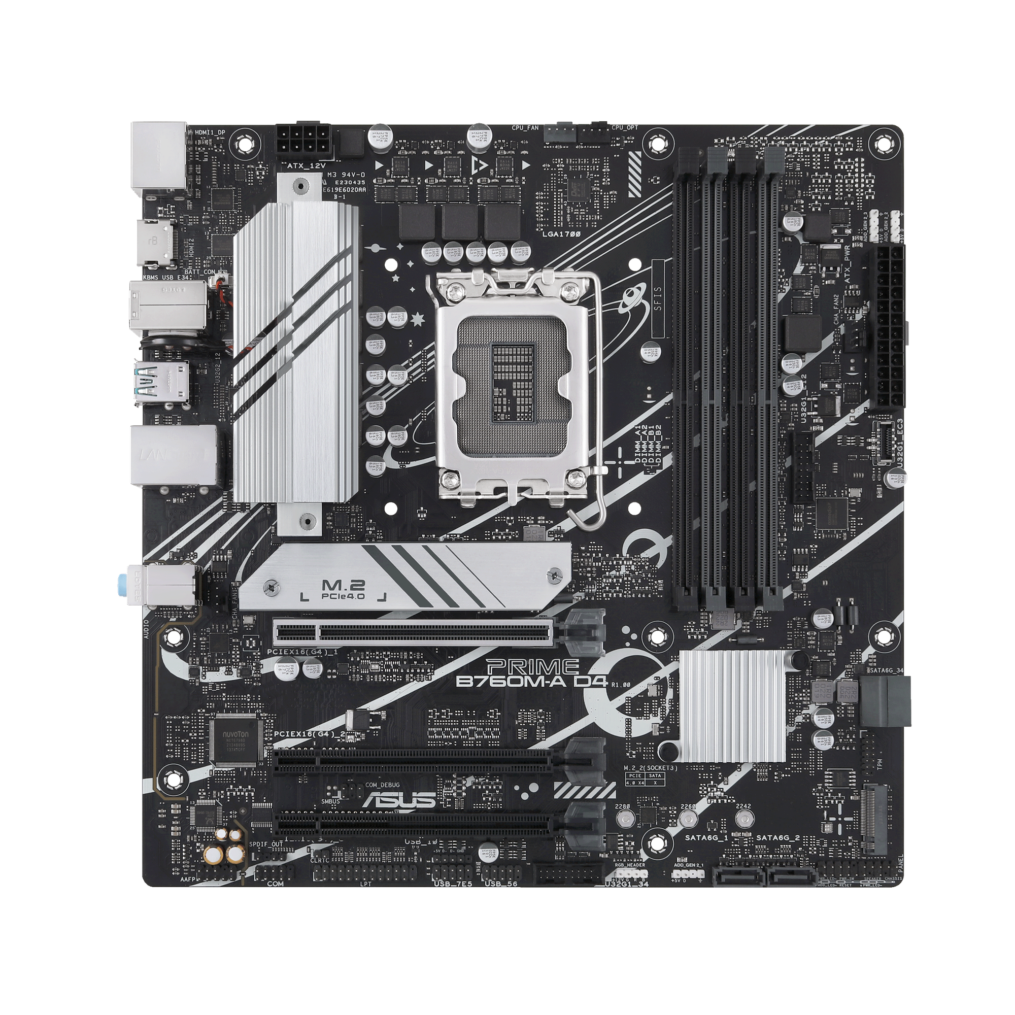 Schwarz ASUS MAINBOARDS B760M-A PRIME D4-CSM