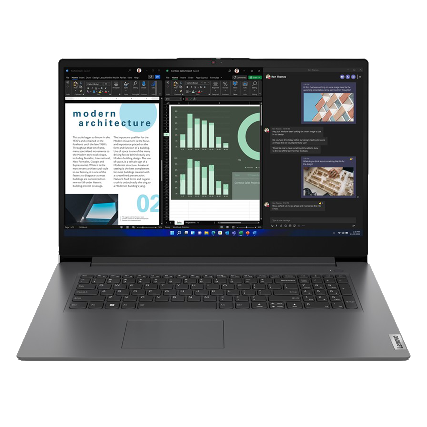 LENOVO V17 G4 IRU, SSD, Zoll RAM, GB i5 GB Intel® Prozessor, 17,3 Core™ 8 Notebook 512 mit Display, Grau