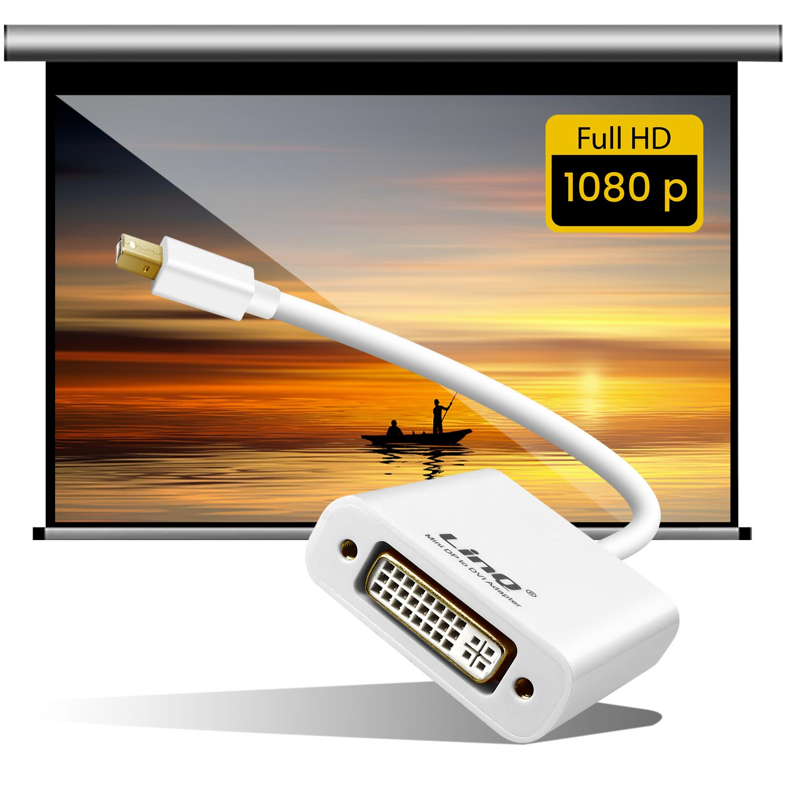 LINQ Mini DisplayPort Videoadapter DVI, auf