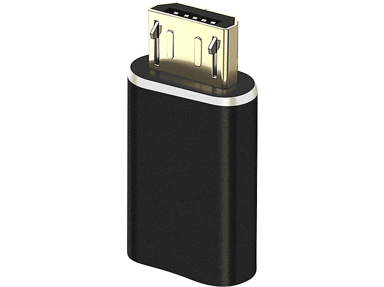 AVIZAR Lighning / Micro-USB Ladeadapter Ladegerät-Adapter Universal, Schwarz