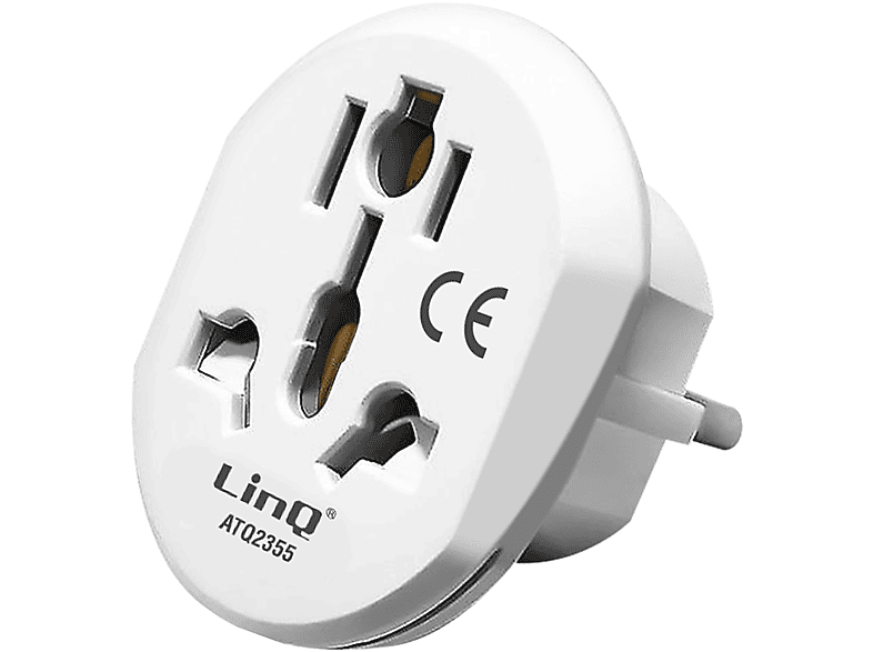 LINQ ATQ2355 Ladegerät-Adapter Universal, Weiß | Akku-Ladegeräte