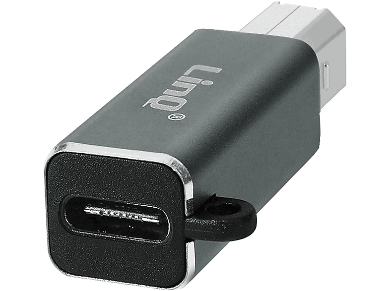 LINQ USB-C Buchse / USB-B Stecker Adapter Druckeradapter Universal, Weiß