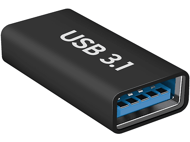 AVIZAR USB-C / USB Verlängerungskabel Ladegerät-Adapter Universal, Schwarz