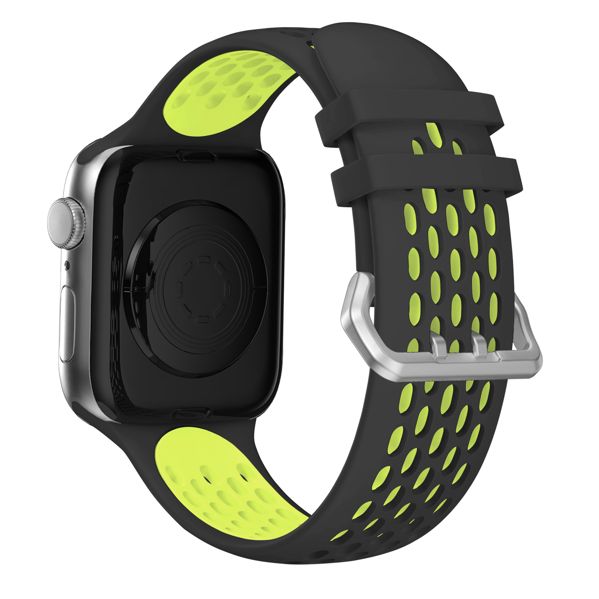 Armband mit grünem und schwarzem Design.