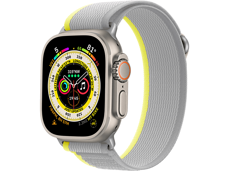 CUBENEST Trail Loop (42 - Apple, 44, mm, 49 49 mm), 45, 42, Gelb/Weiß Watch mit Ersatzarmband, Beige