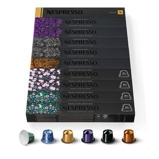 NESPRESSO Auswahl aus 6 Sorten (Espresso und Lungo) 100 ORIGINAL Kaffeekapseln 