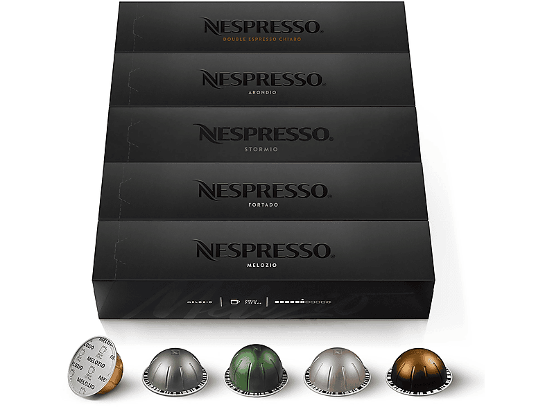 NESPRESSO Auswahl aus 5 Sorten (Signature) Kaffeekapseln 50 ORIGINAL VERTUO