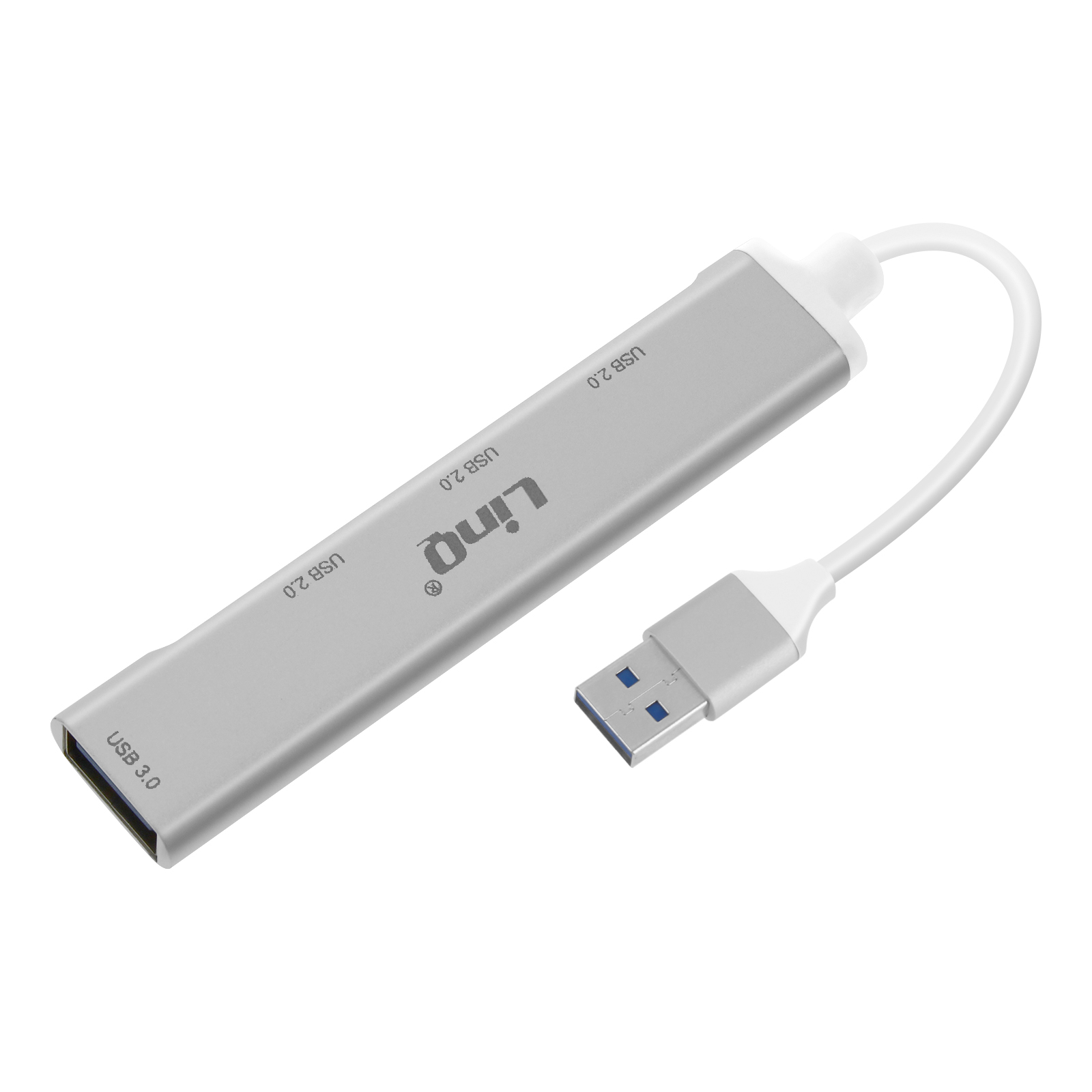 LINQ USB 3.0 5Gbps Universal, USB Weiß USB-Hub Hub 4x Anschlüsse auf