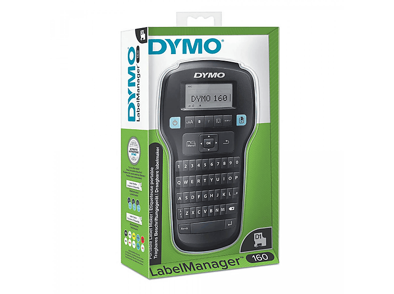 DYMO LabelManager 160 Étiqueteuse Portable avec Clavier QWERTZ