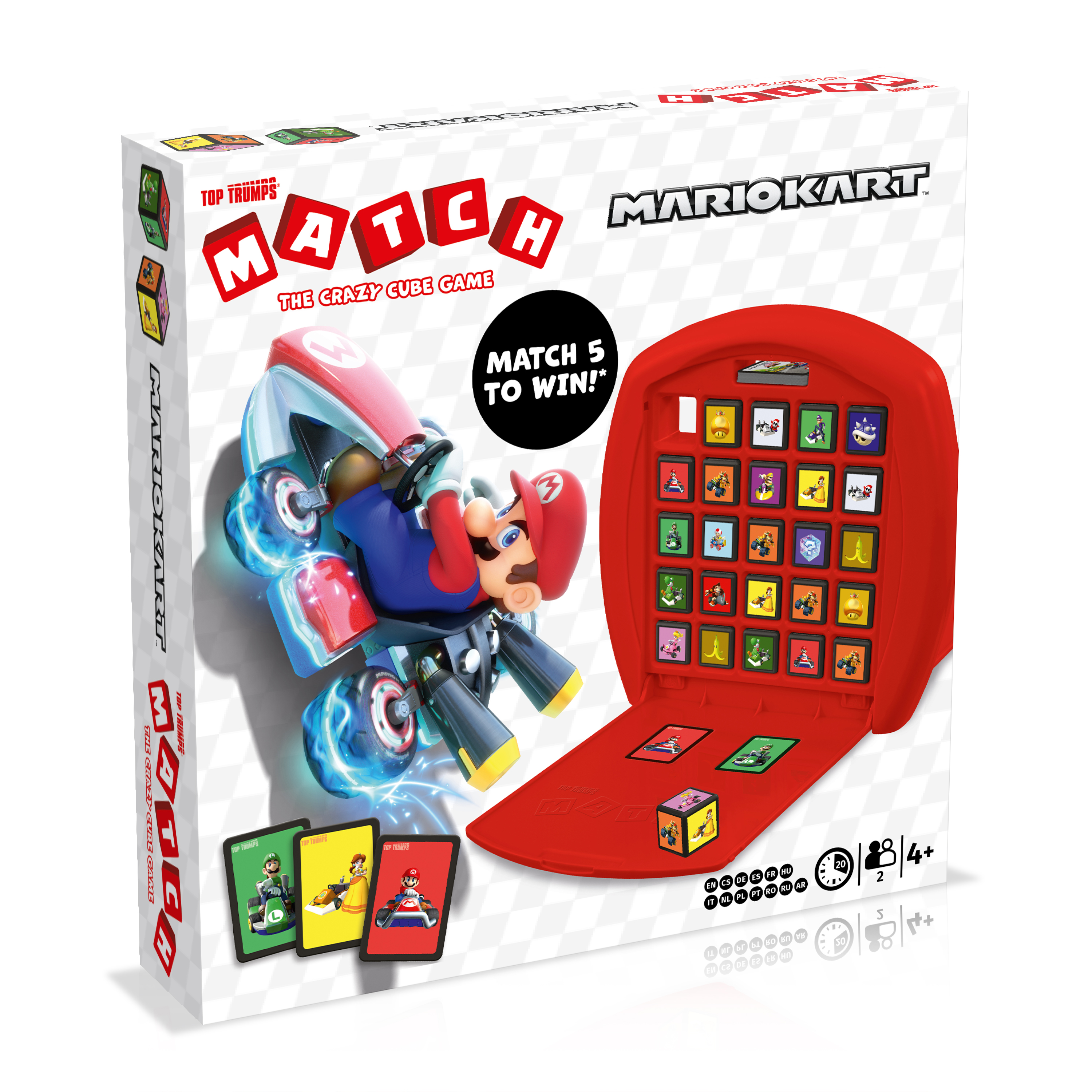 WINNING MOVES Top - Match Mario Gesellschaftsspiel Kart Trumps