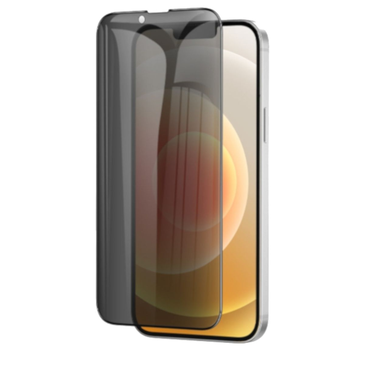 WIGENTO 2x Folie Hart Display Schutzglas(für Mini) Privatsphäre Apple Privacy Glas Panzer iPhone H9 13