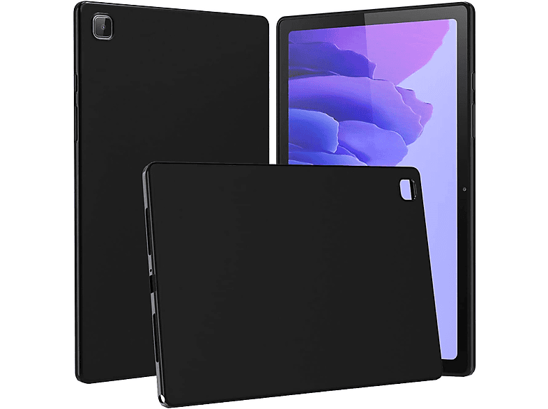 WIGENTO TPU Silikon Hülle robust dünn, Backcover, Samsung, Galaxy Tab A7 Lite 2021 8.7 Zoll, Schwarz | Tablet Backcover