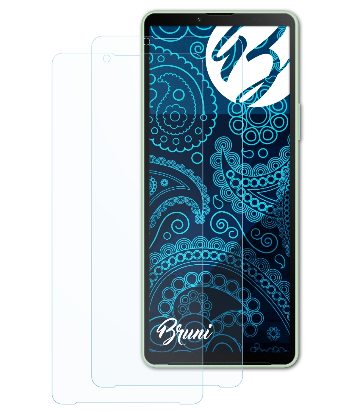 BRUNI 2x Basics-Clear Schutzfolie(für Sony 10 Xperia V)