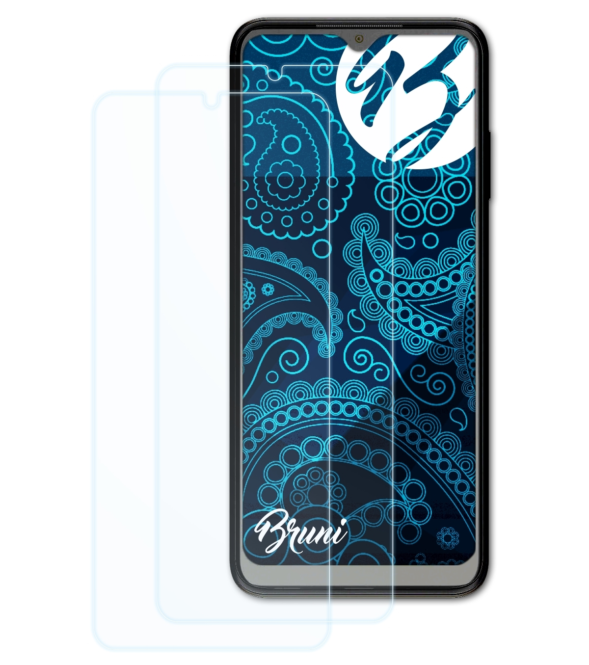 BRUNI 2x T Schutzfolie(für Phone Basics-Clear Telekom Pro)