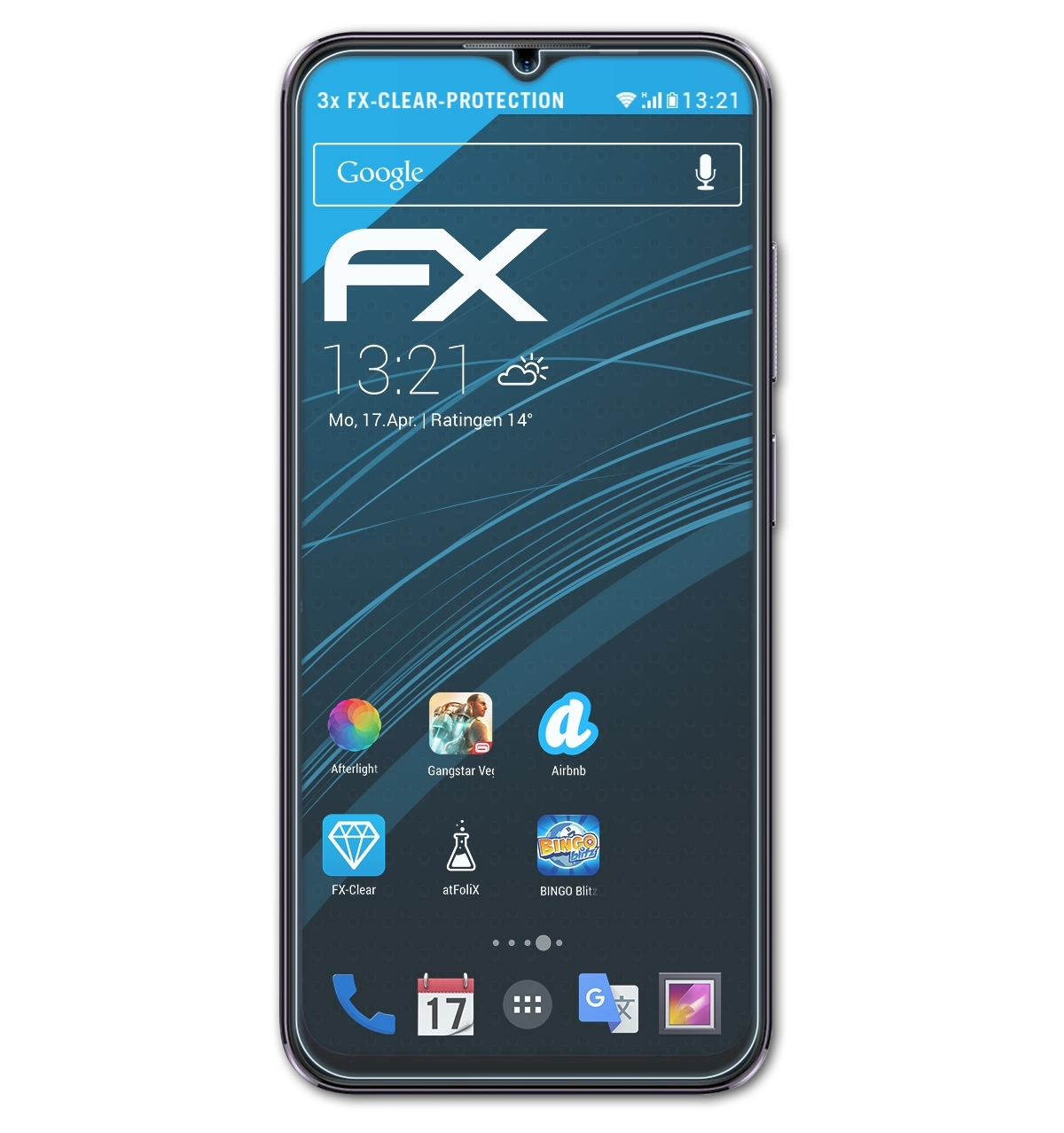 ATFOLIX 3x FX-Clear Displayschutz(für Ulefone Pro) 16 Note