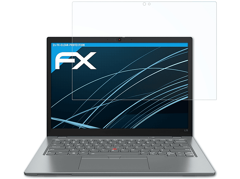 ThinkPad 3)) FX-Clear ATFOLIX L13 Lenovo (Gen Displayschutz(für 2x Yoga