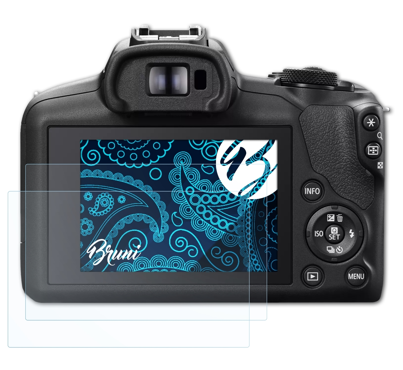 BRUNI 2x Basics-Clear Schutzfolie(für Canon EOS R100)