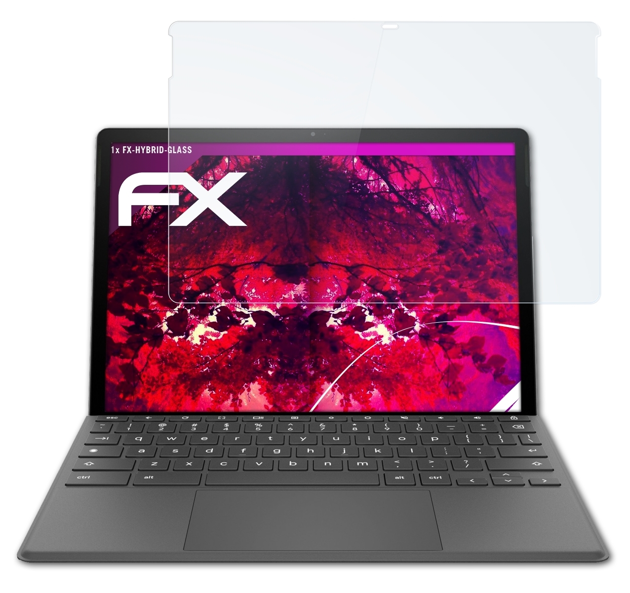 Schutzglas(für 11) FX-Hybrid-Glass HP ATFOLIX Chromebook x2
