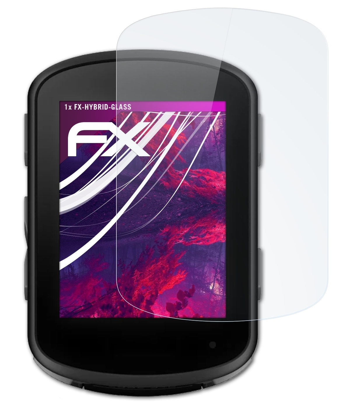 ATFOLIX FX-Hybrid-Glass Schutzglas(für Garmin 540) Edge
