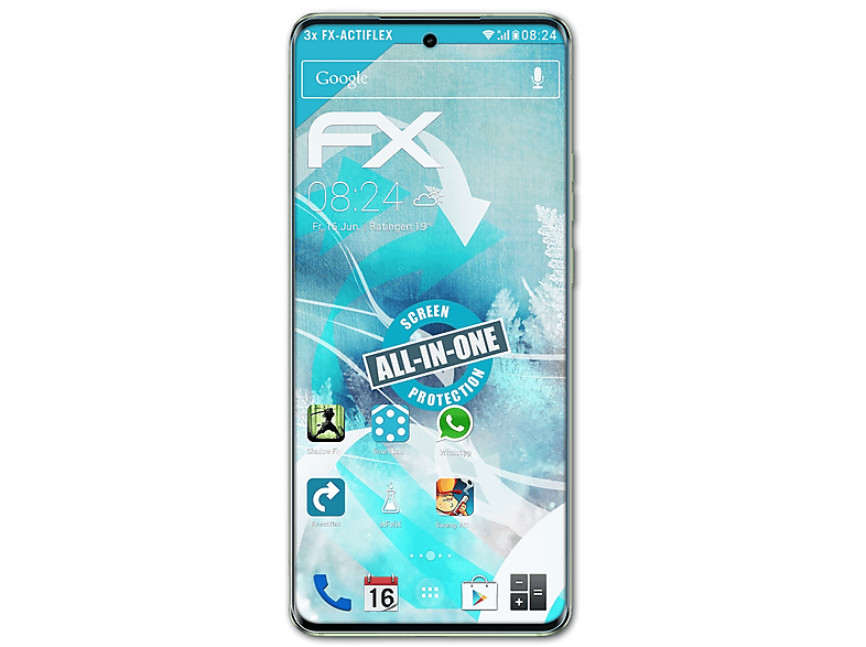 ATFOLIX 3x FX-ActiFleX Displayschutz(für Edge 40) Motorola