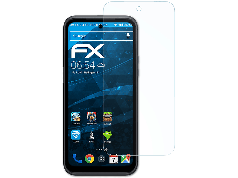 Displayschutz(für FX-Clear ATFOLIX Nokia XR21) 3x