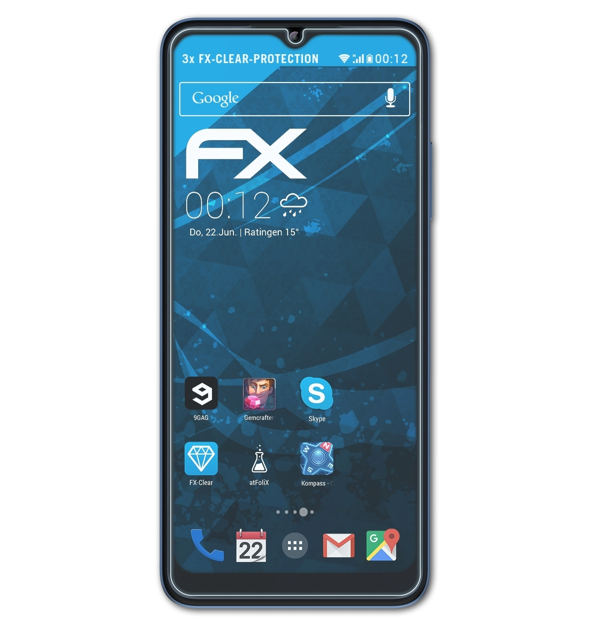 ATFOLIX 3x Phone) T FX-Clear Displayschutz(für Telekom