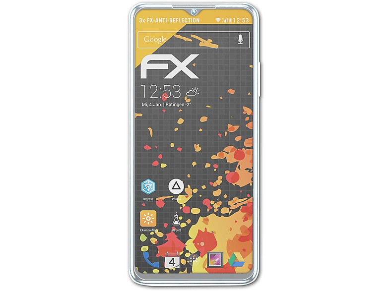 ATFOLIX 3x FX-Antireflex Displayschutz(für Play) Infinix Hot 30