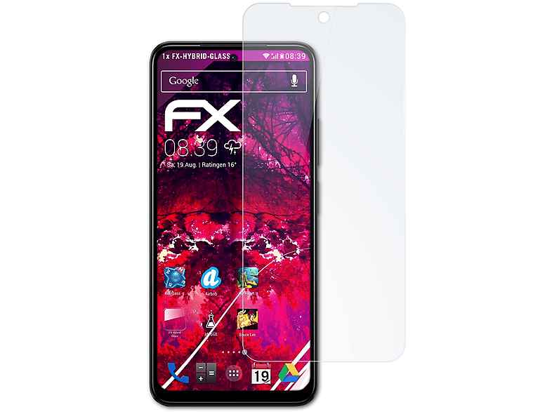 ATFOLIX FX-Hybrid-Glass Schutzglas(für Xiaomi Redmi Note 12S)