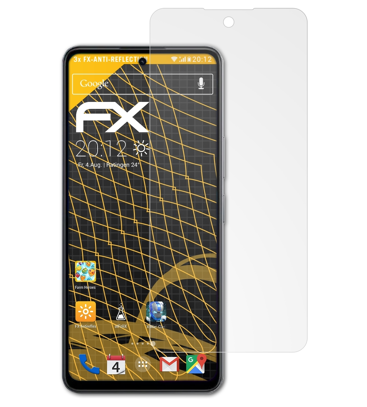 Vivo Y78) FX-Antireflex ATFOLIX 3x Displayschutz(für