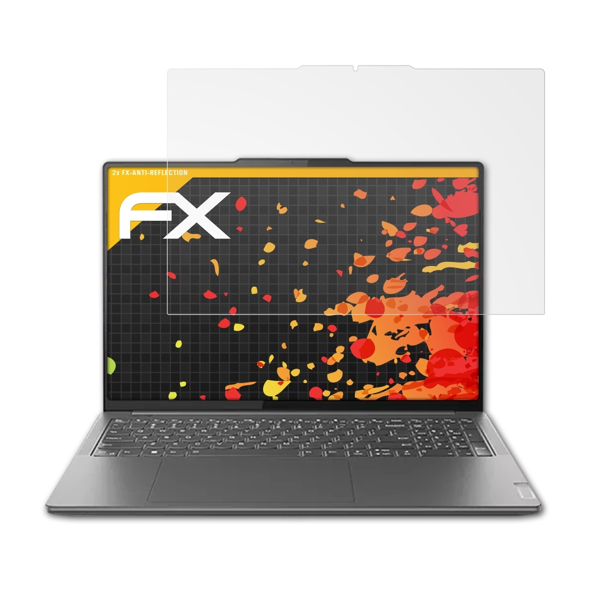 ATFOLIX 2x (Gen Yoga 16 Lenovo FX-Antireflex 8 Displayschutz(für Inch)) 9i Pro