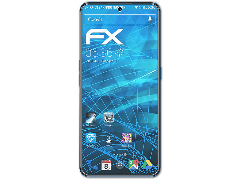 ATFOLIX 3x FX-Clear Displayschutz(für Realme GT Neo 5 SE)