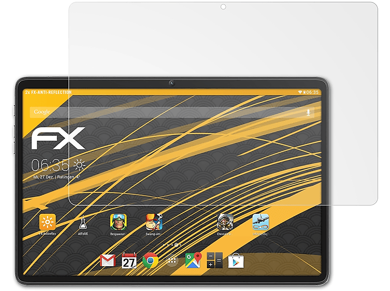 ATFOLIX 2x FX-Antireflex Displayschutz(für Blackview Tab 7 Pro)