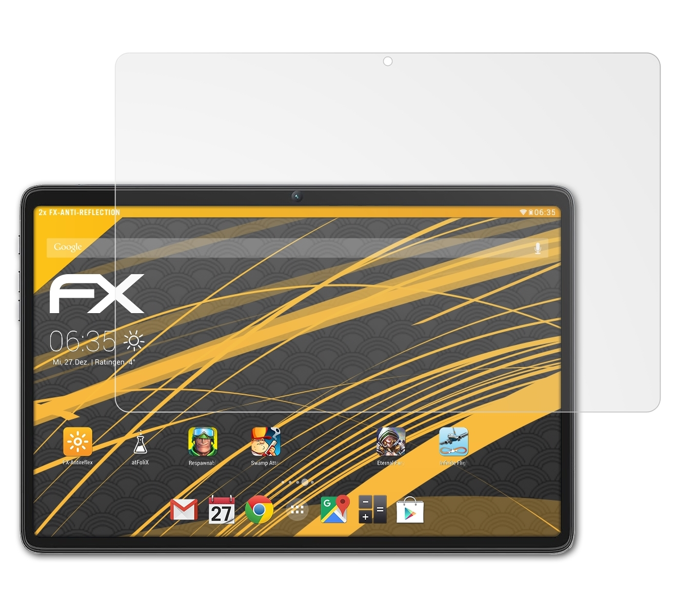 ATFOLIX 2x FX-Antireflex 7 Blackview Pro) Displayschutz(für Tab